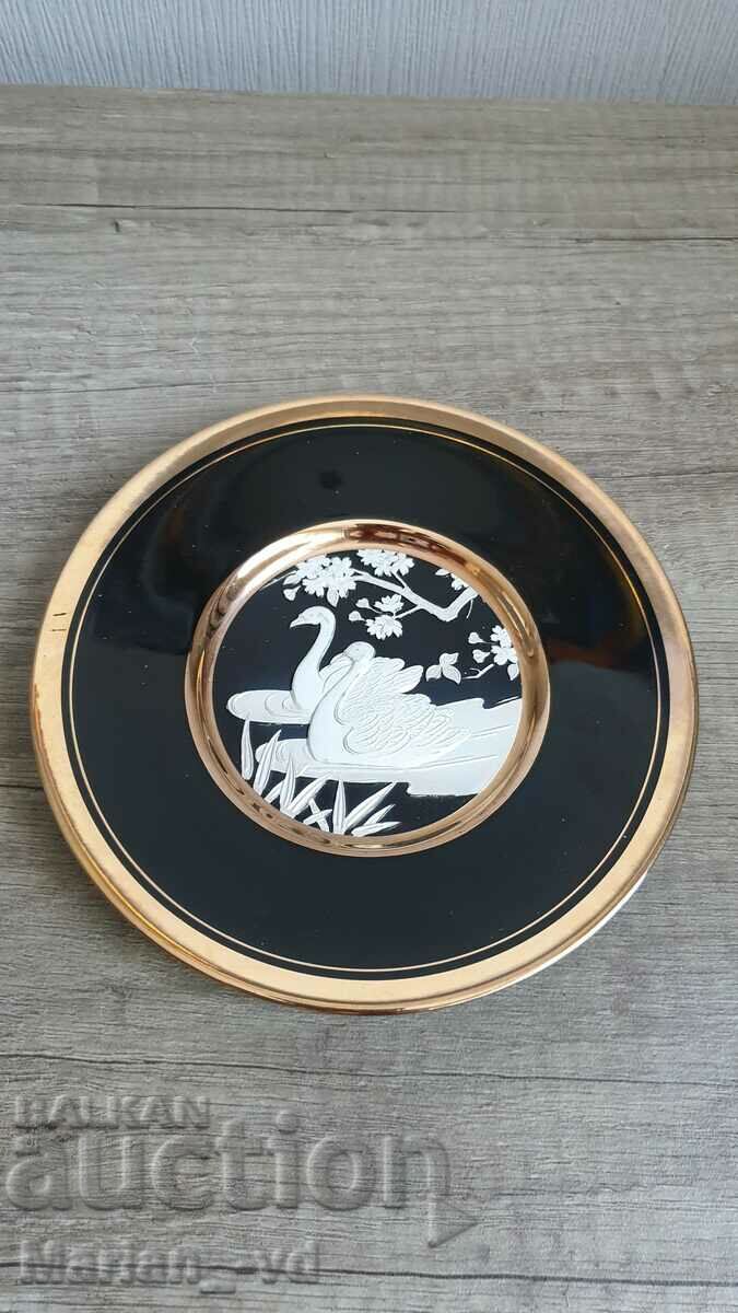 Chokin plate art with 24K gold edging with price 30.00 BGN | € 15.34 Chokin plate art with 24K gold edging with price 30.00 BGN | € 15.34