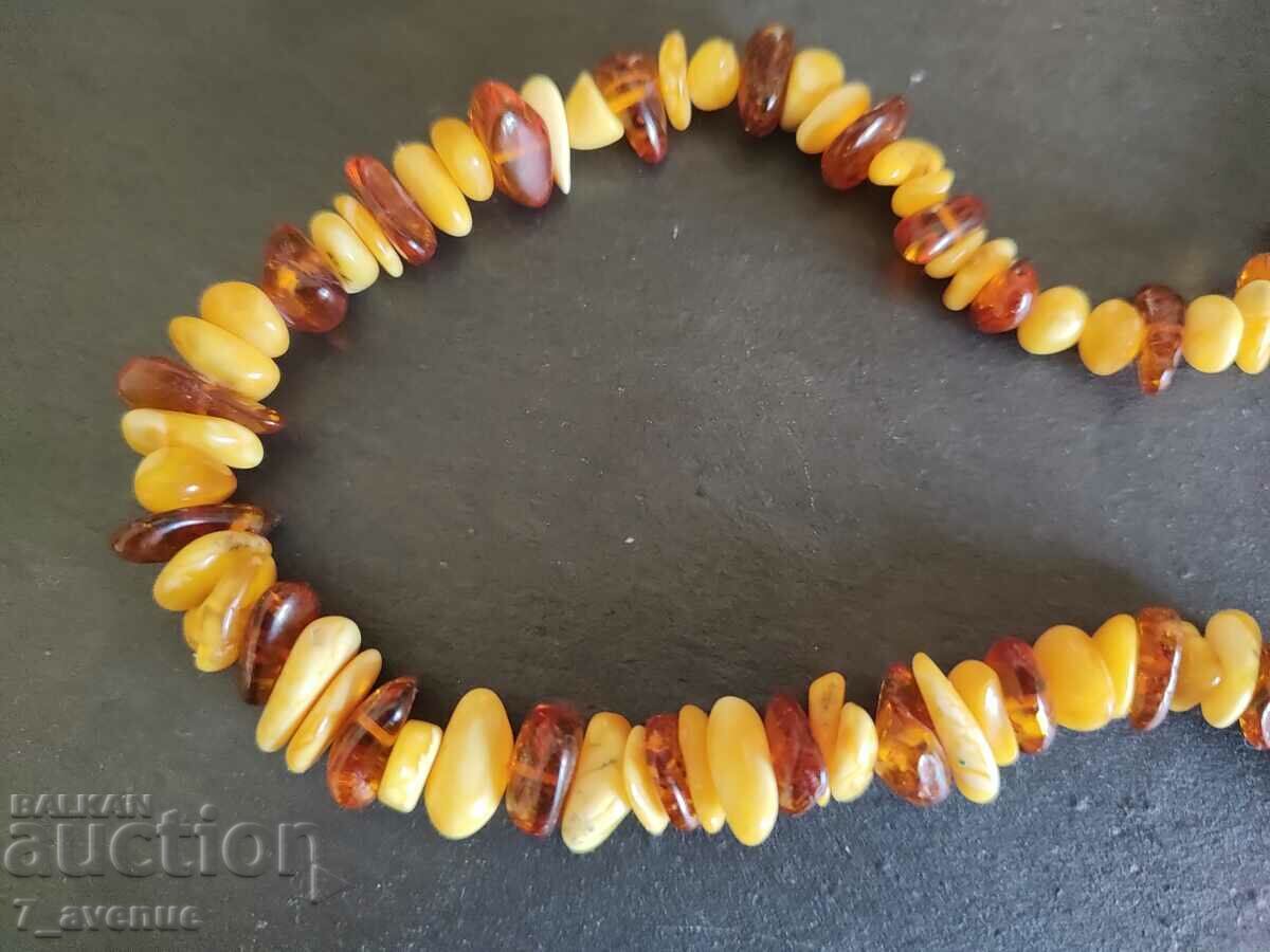 Necklace, necklace, old jewelry, natural amber, 14.08..24 with price 199.00 BGN | € 101.75 Necklace, necklace, old jewelry, natural amber, 14.08..24 with price 199.00 BGN | € 101.75