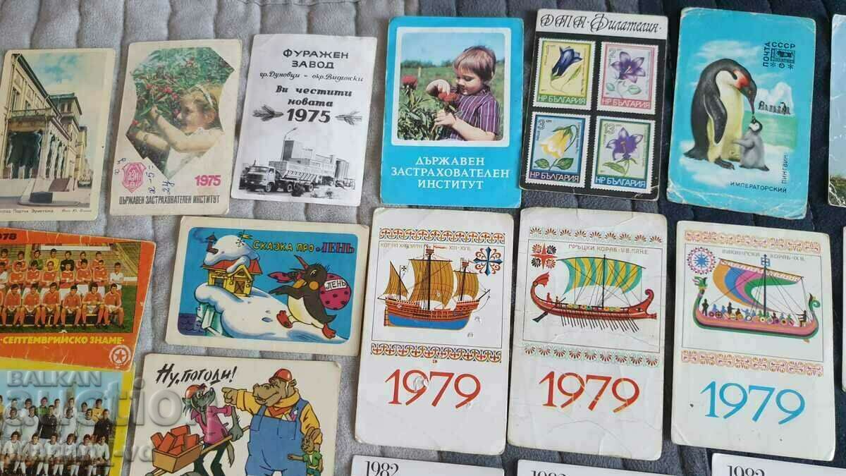 Auction Social calendars 1975-1979-1982 - 90 pieces Auction Social calendars 1975-1979-1982 - 90 pieces