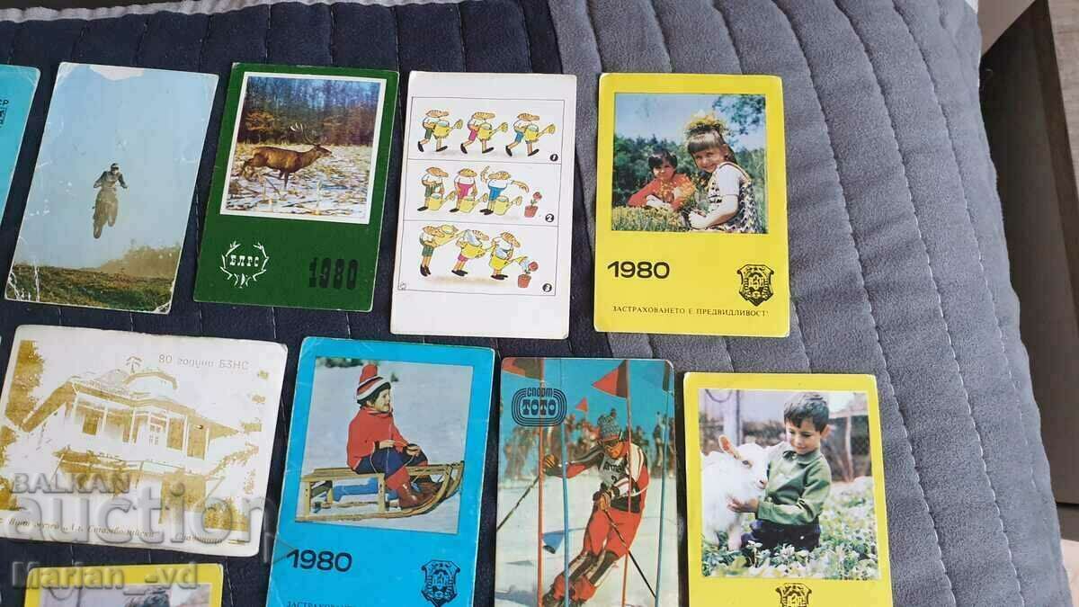 Social calendars 1975-1979-1982 - 90 pieces - 5 Social calendars 1975-1979-1982 - 90 pieces - 5