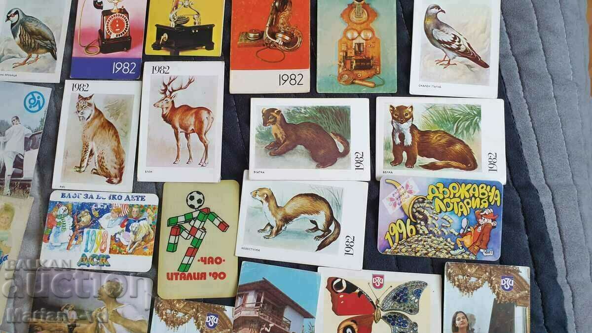 Social calendars 1975-1979-1982 - 90 pieces - 6 Social calendars 1975-1979-1982 - 90 pieces - 6