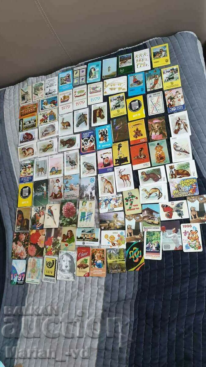 Social calendars 1975-1979-1982 - 90 pieces - 7 Social calendars 1975-1979-1982 - 90 pieces - 7