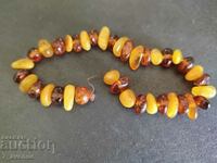 Bracelet old jewelry, natural amber, 14.08..24