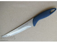 Kitchen knife stainless. stomach 25/3 cm plastic. handle excellent