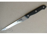 Kitchen knife stainless. stomach 25/2 cm plastic. handle excellent