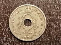 1920 Επιγραφή Βελγίου 5 centimes στα ολλανδικά