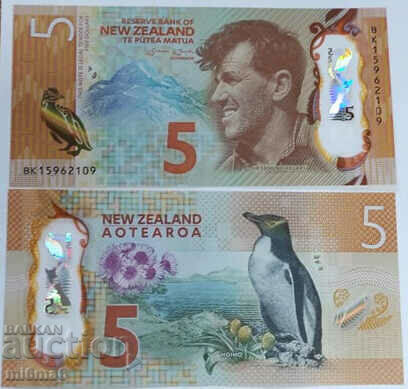 Polimer de 5 USD din Noua Zeelandă