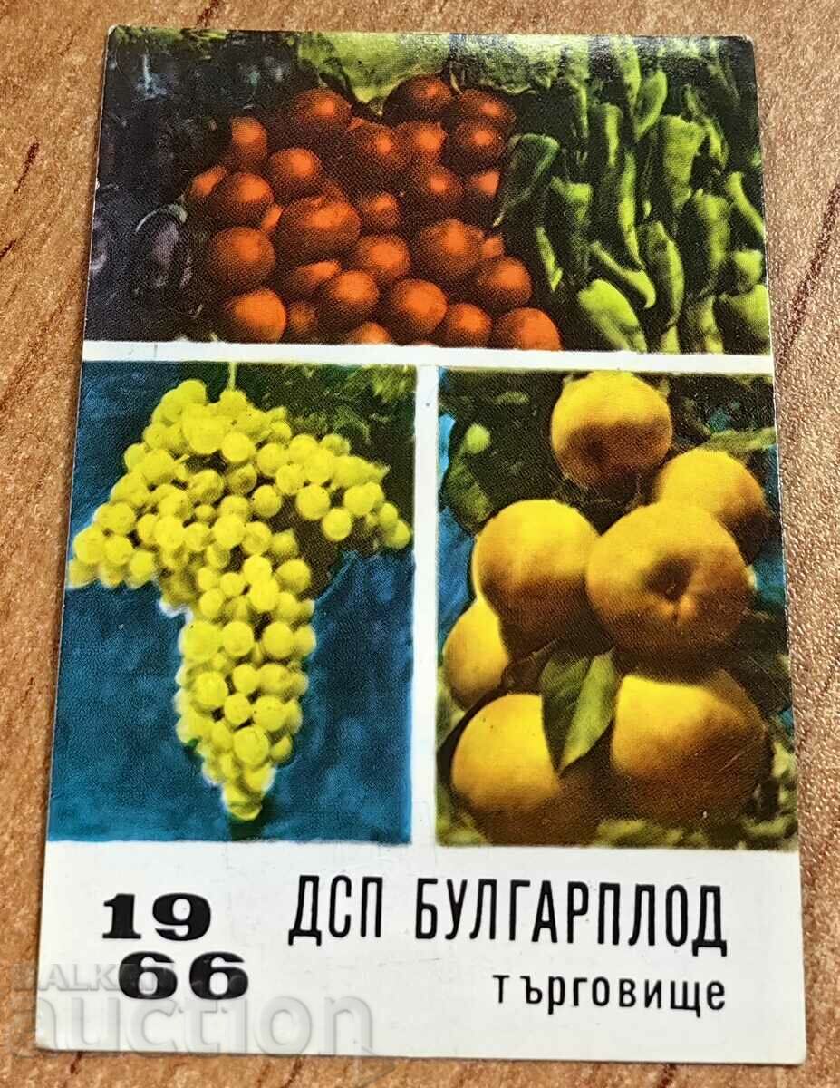 1966 BULGARPLOD CALENDAR SOCIAL PERFECT