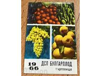 1966 BULGARPLOD CALENDAR SOCIAL PERFECT