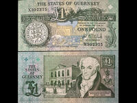 Guernsey 1 Pound  Pick 52c Ref 2375 Unc