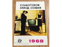 1968 CALENDARUL SOC PERFECT PLANTA CU CURENT MINUT SOFIA