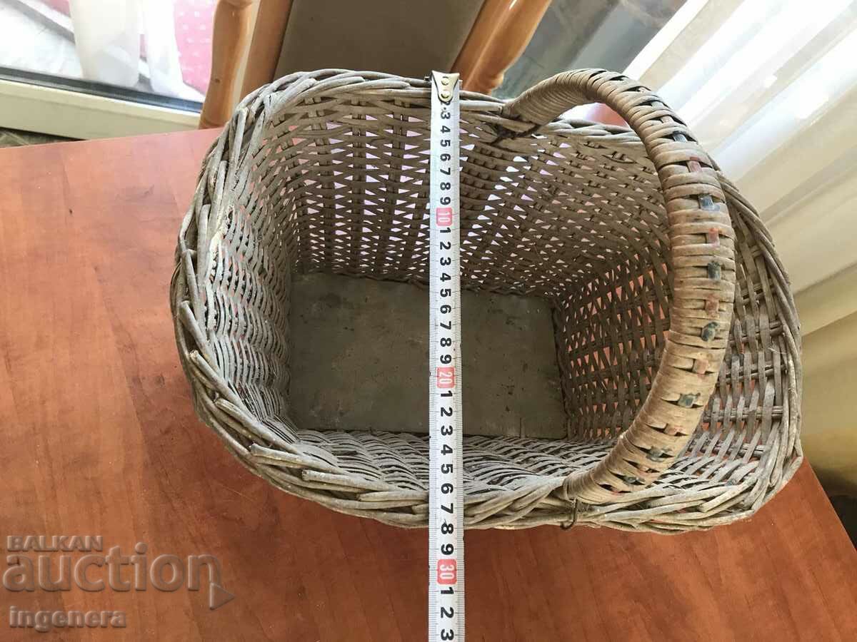 Auction BASKET WICKED BASKET ANTIQUE Auction BASKET WICKED BASKET ANTIQUE