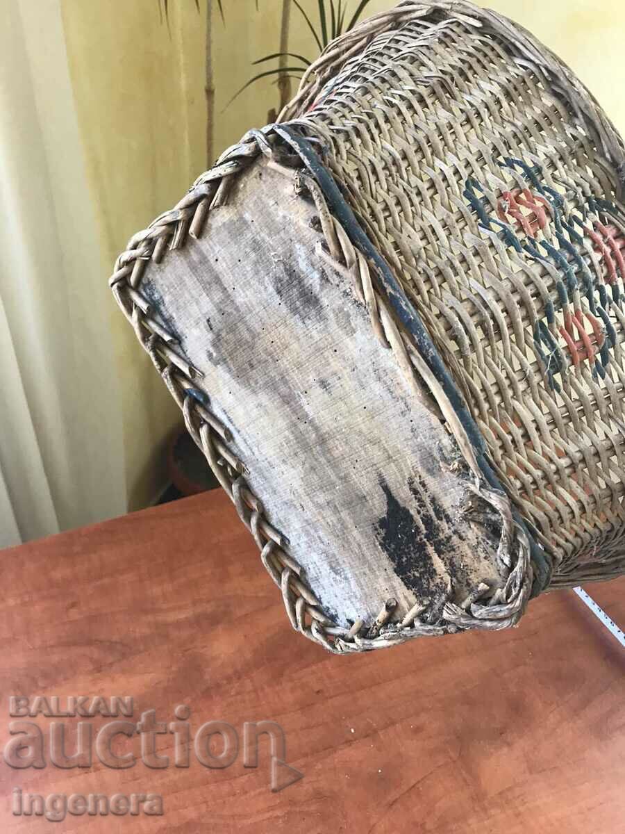 BASKET WICKED BASKET ANTIQUE - 5 BASKET WICKED BASKET ANTIQUE - 5