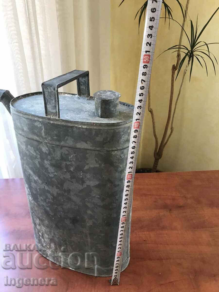 WATERING CAN GALVANIZED OVAL METAL ANTIQUE -8 LITERS with price 33.00 BGN | € 16.87 WATERING CAN GALVANIZED OVAL METAL ANTIQUE -8 LITERS with price 33.00 BGN | € 16.87