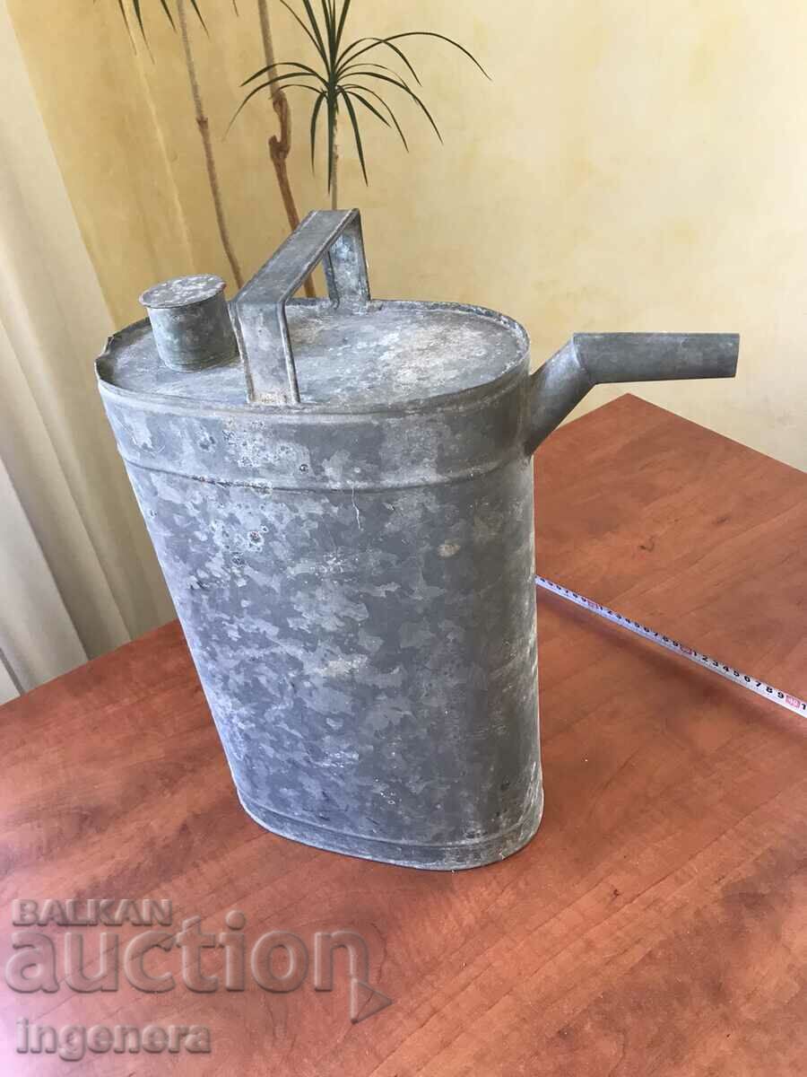 Delivery of WATERING CAN GALVANIZED OVAL METAL ANTIQUE -8 LITERS Delivery of WATERING CAN GALVANIZED OVAL METAL ANTIQUE -8 LITERS