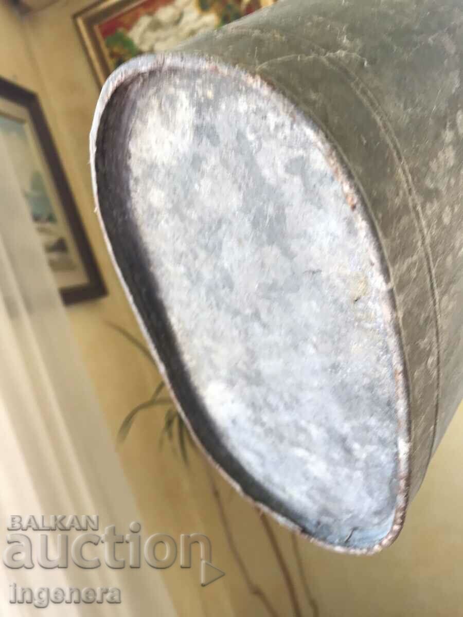 WATERING CAN GALVANIZED OVAL METAL ANTIQUE -8 LITERS - 7 WATERING CAN GALVANIZED OVAL METAL ANTIQUE -8 LITERS - 7