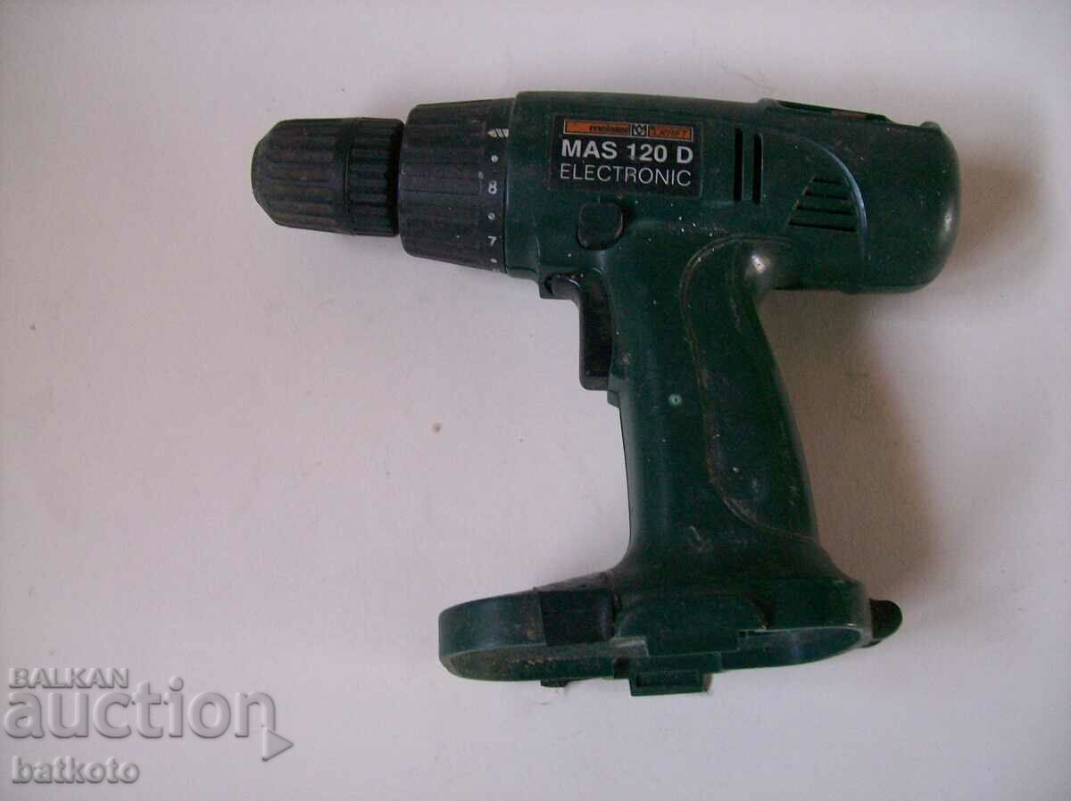 A working screwdriver with a dead battery