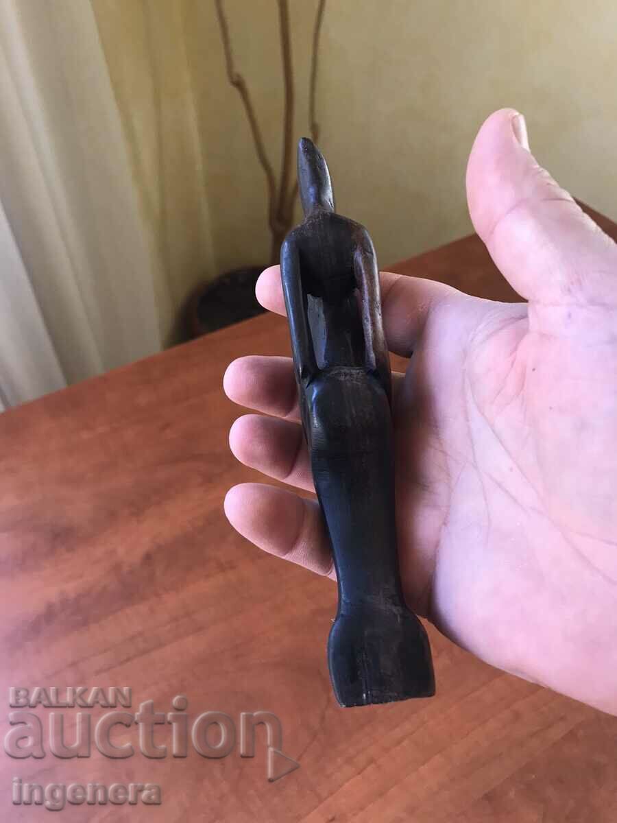 FIGURE WOOD PLASTIC CARVING STATUETTE SCULPTURE EBONY - 5 FIGURE WOOD PLASTIC CARVING STATUETTE SCULPTURE EBONY - 5