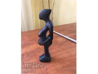 FIGURE WOOD PLASTIC CARVING STATUETTE SCULPTURE EBONY