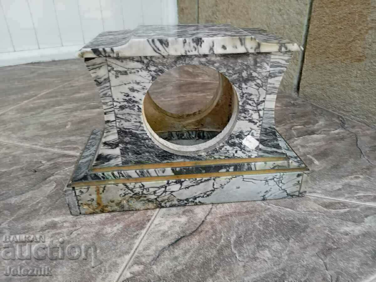 Рядък Мрамор Каса За Френски Часовник,19 век - 5 Рядък Мрамор Каса За Френски Часовник,19 век - 5