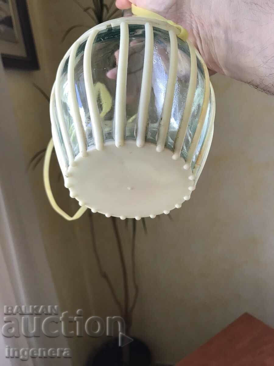 Auction BOTTLE BOTTLE BRAIDED FROM SOCA 1 LITER WITH WOODEN CAP Auction BOTTLE BOTTLE BRAIDED FROM SOCA 1 LITER WITH WOODEN CAP