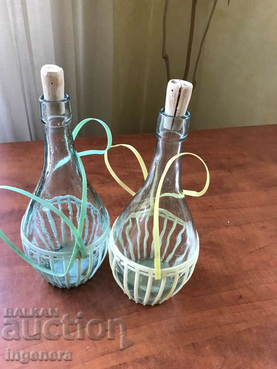 BOTTLE BOTTLE BRAIDED FROM SOCA 1 LITER WITH WOODEN CAP - 7 BOTTLE BOTTLE BRAIDED FROM SOCA 1 LITER WITH WOODEN CAP - 7