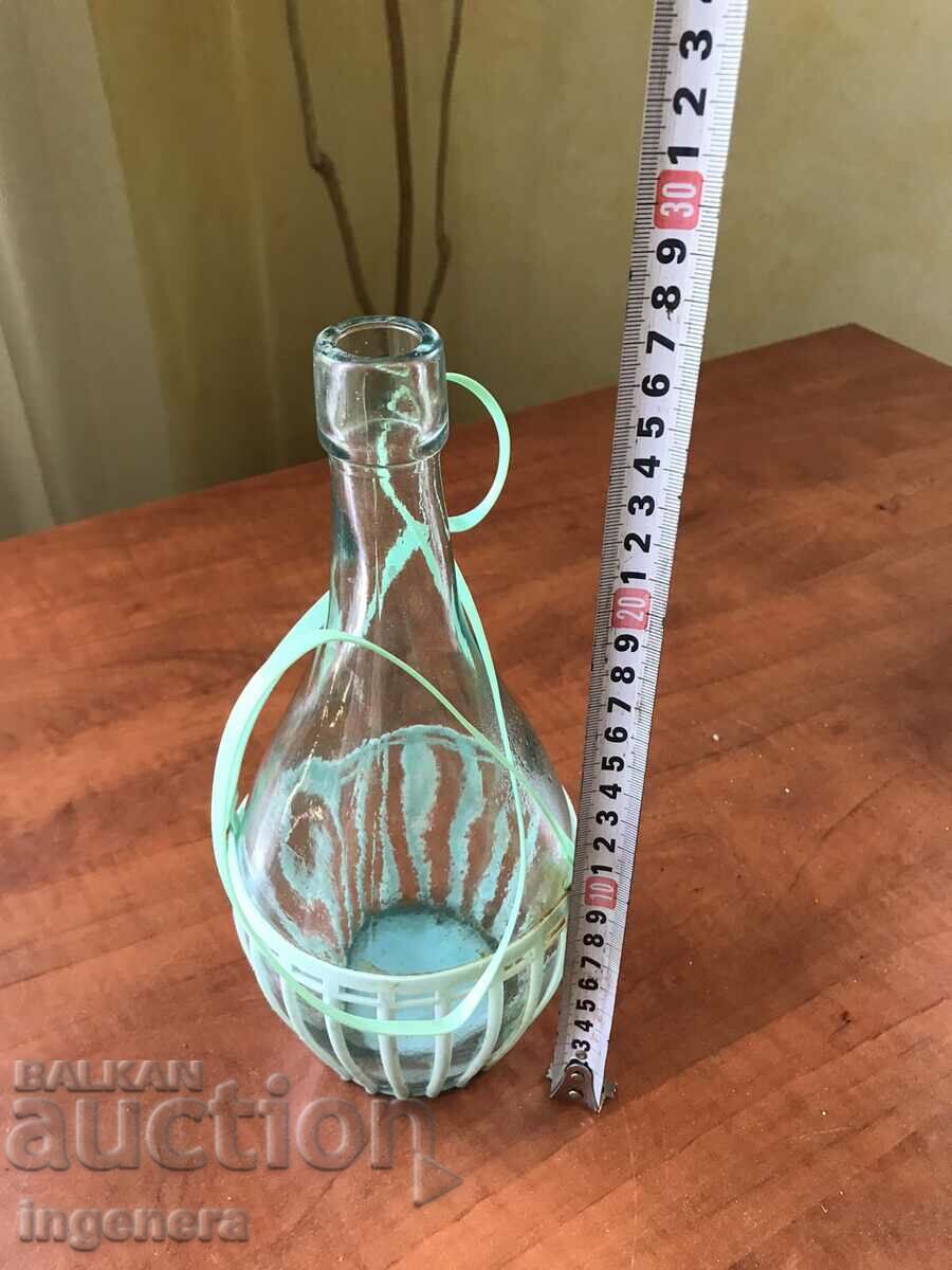 BOTTLE BOTTLE BRAIDED FROM SOCA 1 LITER WITH WOODEN CAP with price 28.00 BGN | € 14.32 BOTTLE BOTTLE BRAIDED FROM SOCA 1 LITER WITH WOODEN CAP with price 28.00 BGN | € 14.32