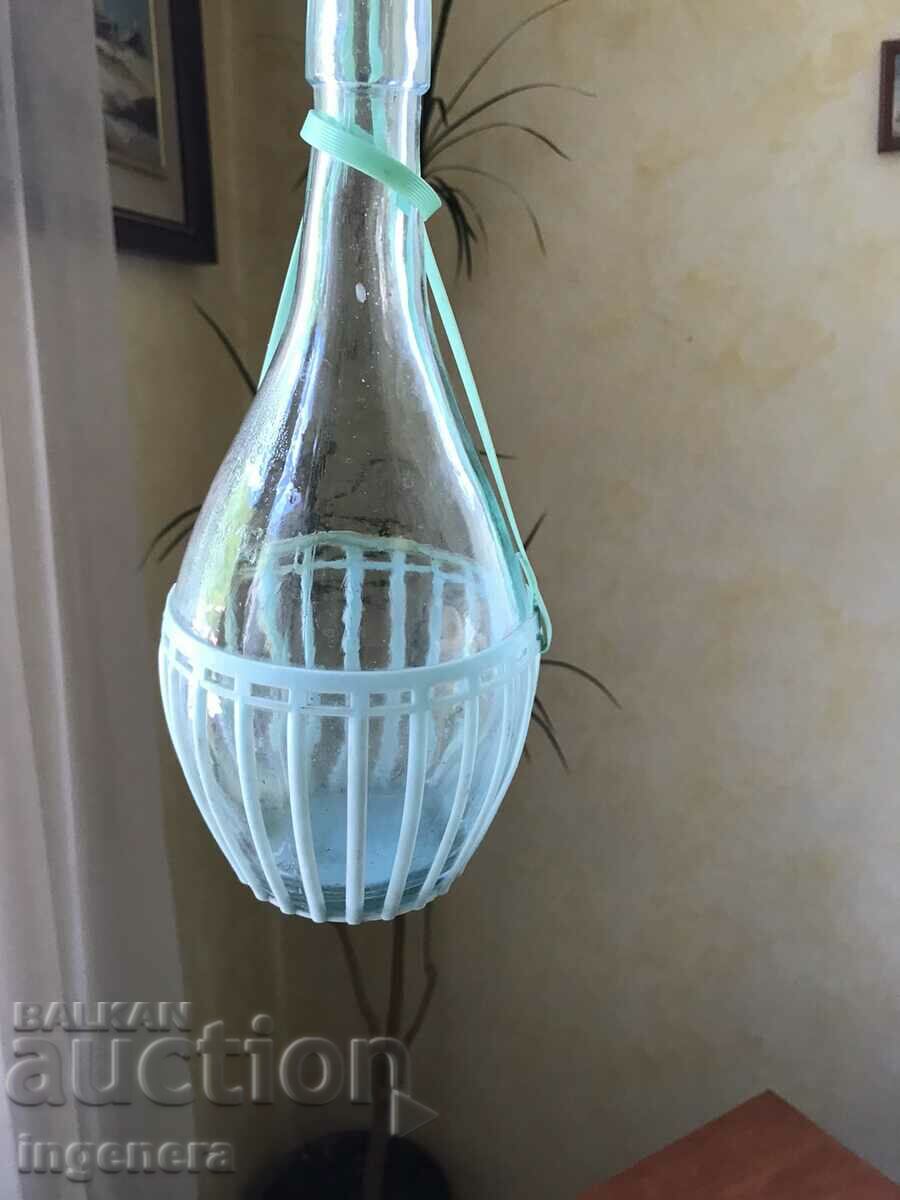 BOTTLE BOTTLE BRAIDED FROM SOCA 1 LITER WITH WOODEN CAP - 5 BOTTLE BOTTLE BRAIDED FROM SOCA 1 LITER WITH WOODEN CAP - 5