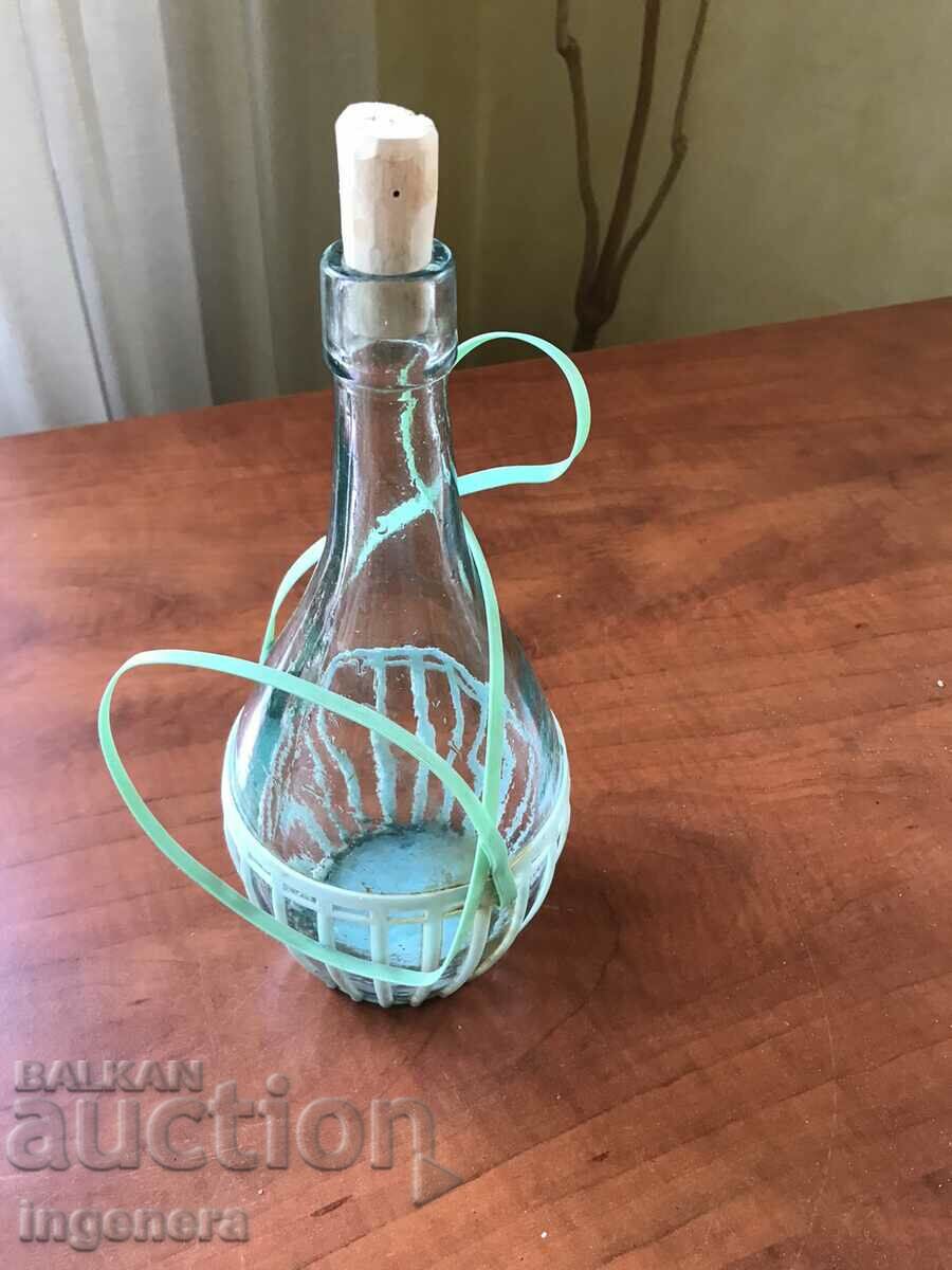 BOTTLE BOTTLE BRAIDED FROM SOCA 1 LITER WITH WOODEN CAP