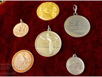 Lot of sports medals, medallions 6 pieces.