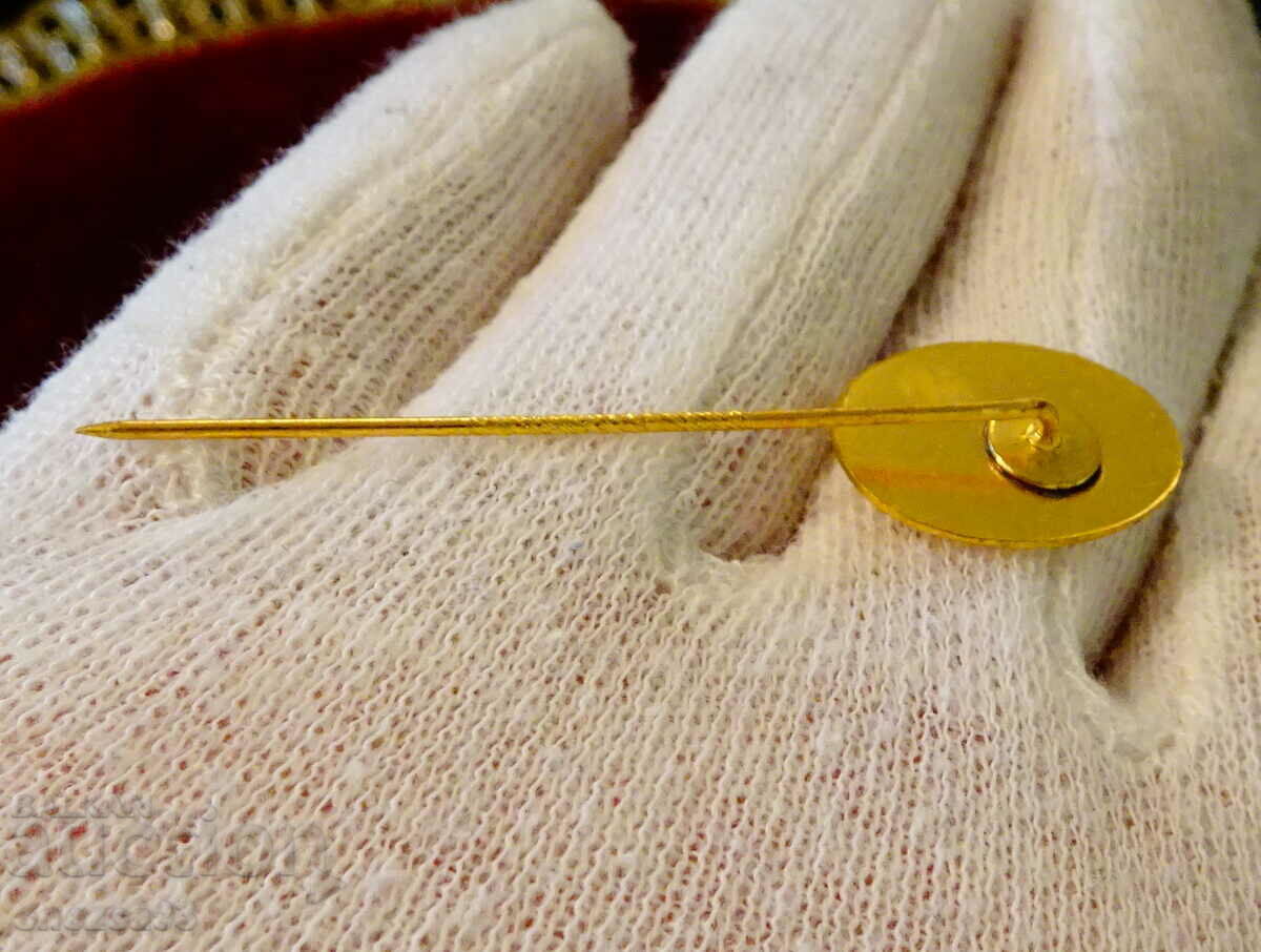Delivery of Gold plated tie pin. Delivery of Gold plated tie pin.
