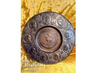 Plaque plate copper Friedrich Wilhelm 1640 1688 pedigree