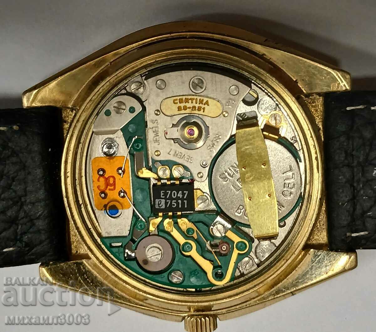 CERTINA GOLDEN SWISS MEN'S QUARTZ WATCH - 5 CERTINA GOLDEN SWISS MEN'S QUARTZ WATCH - 5