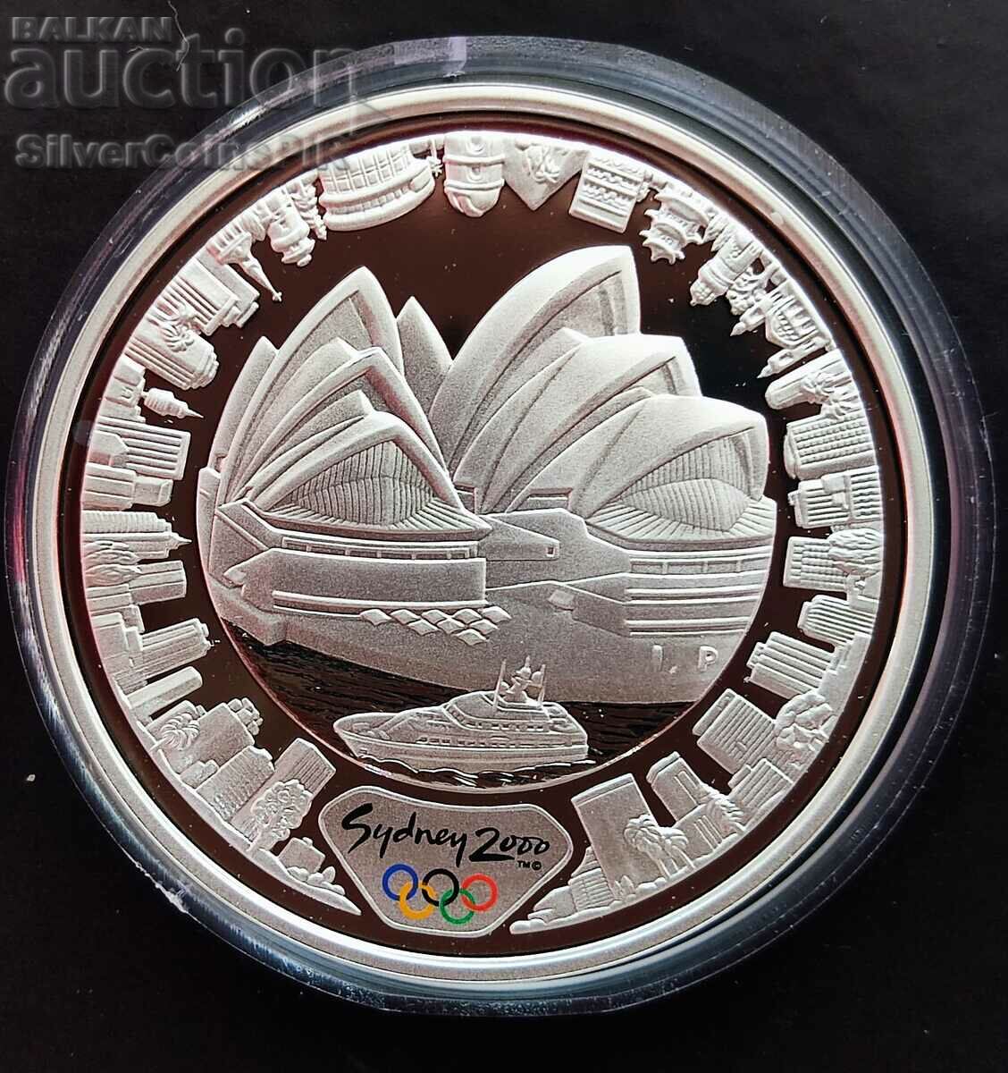 Silver 5 Dollar Olympics Sydney 2000 Australia