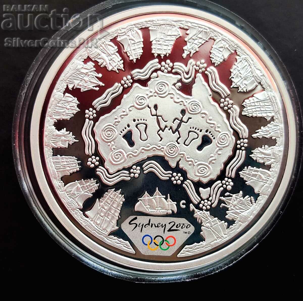 Silver 5 Dollar Olympics Sydney 2000 Australia