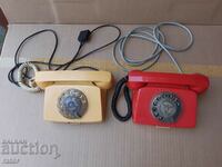 Old Bulgarian telephones with washer, old telephone