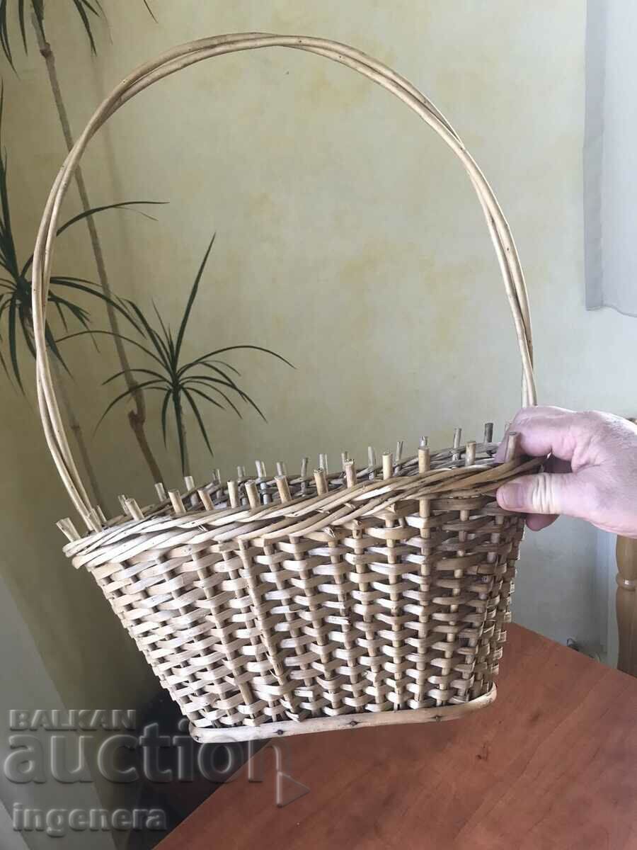 BASKET WICKED BASKET ANTIQUE - 5 BASKET WICKED BASKET ANTIQUE - 5