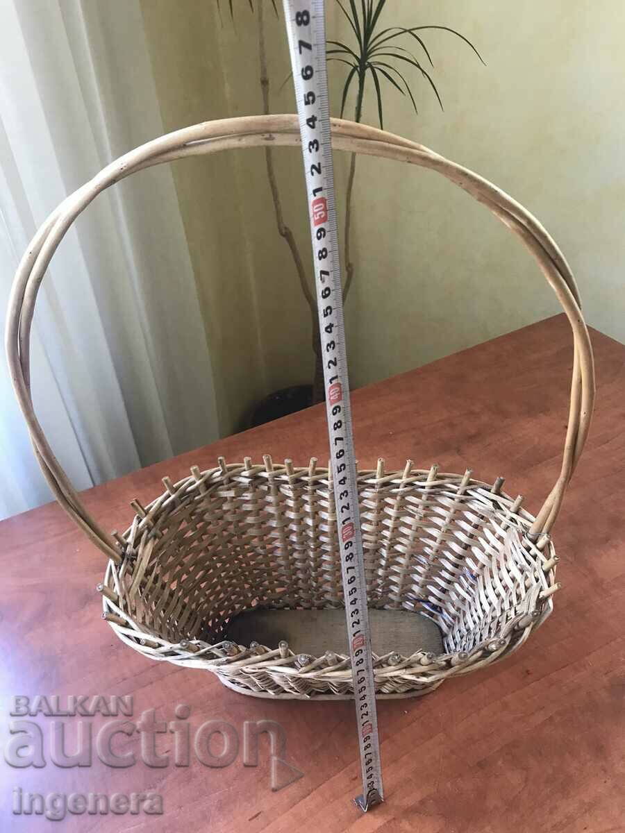 BASKET WICKED BASKET ANTIQUE - 7 BASKET WICKED BASKET ANTIQUE - 7