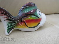 Porcelain fish figure