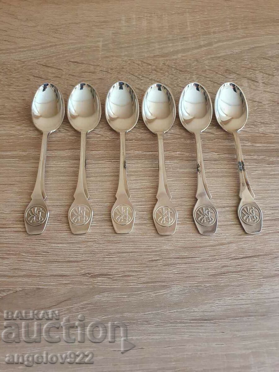 6 NS coffee spoons