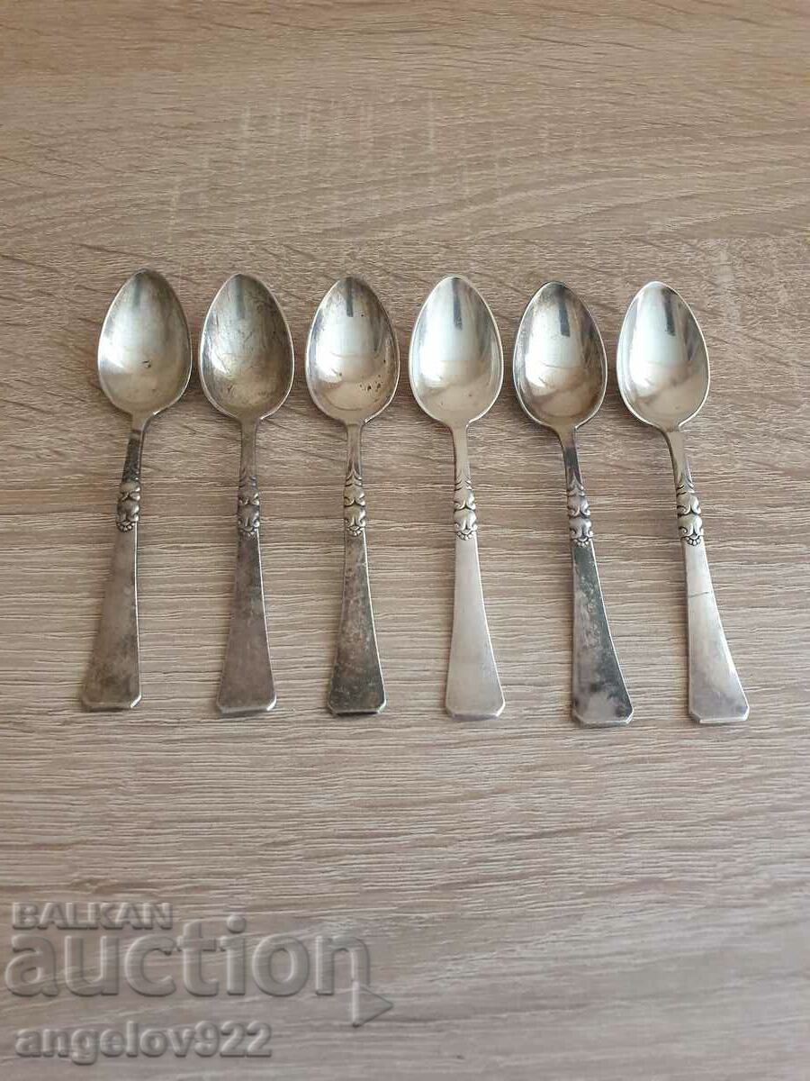 6 coffee spoons with markings!