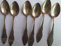 Silver plated coffee spoons