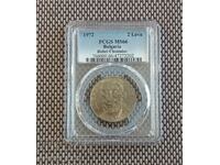 2 BGN 1972 Dobri Chintulov 66 PCGS