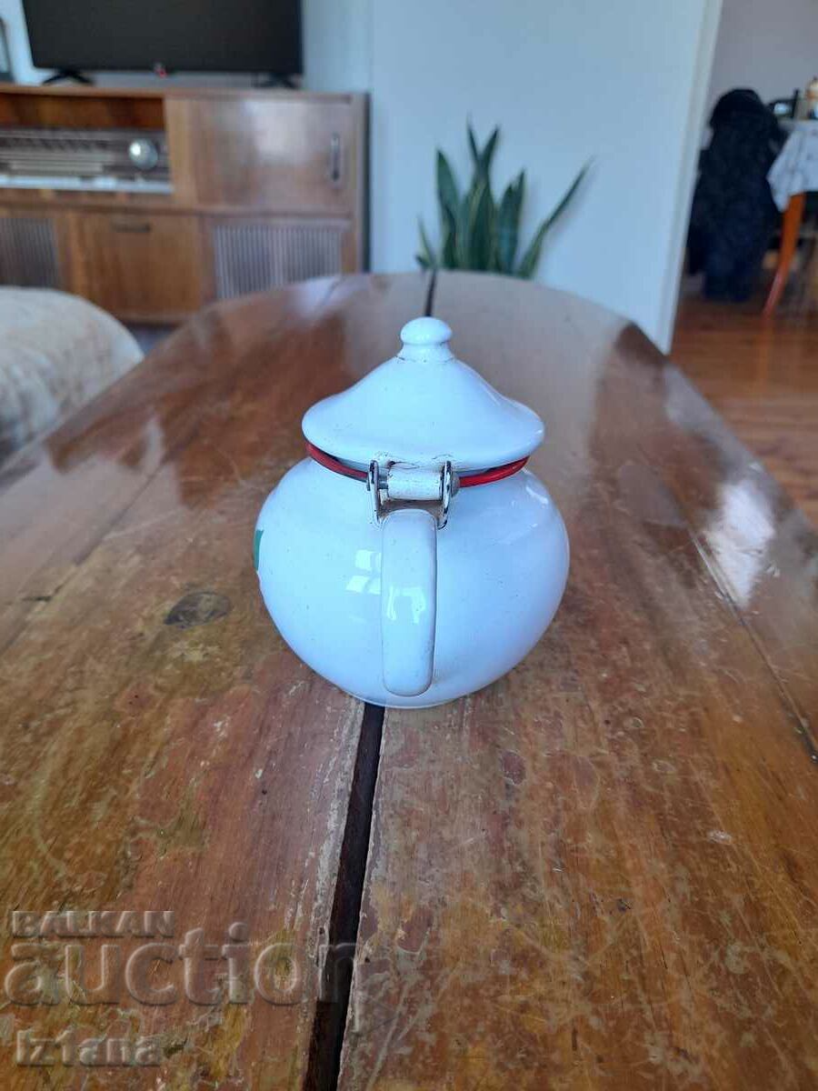 Delivery of Old enamel teapot Delivery of Old enamel teapot