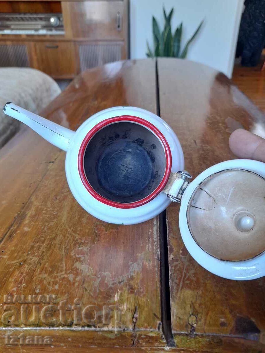 Old enamel teapot - 5 Old enamel teapot - 5