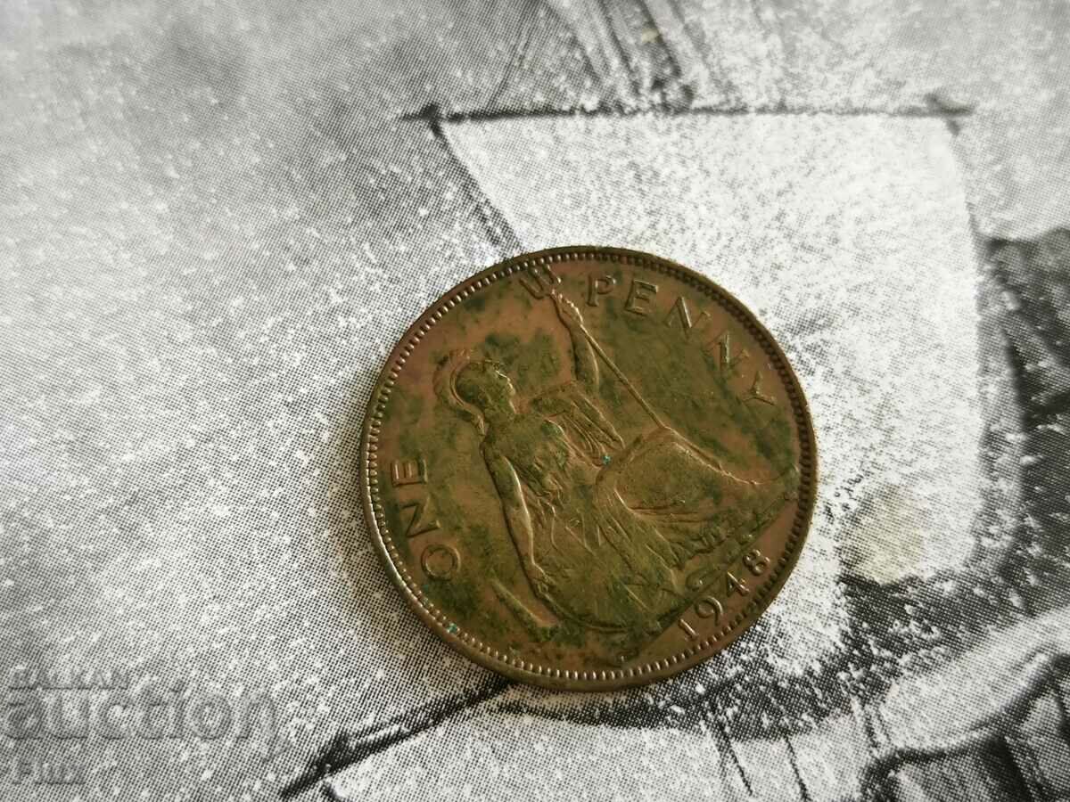 Monedă - Marea Britanie - 1 penny | 1948