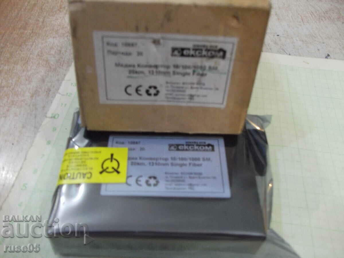 Convertor media 10/100/1000 SM, 20 km, 1310 nm Fibră simplă cu preț 20.00 BGN | € 10.23