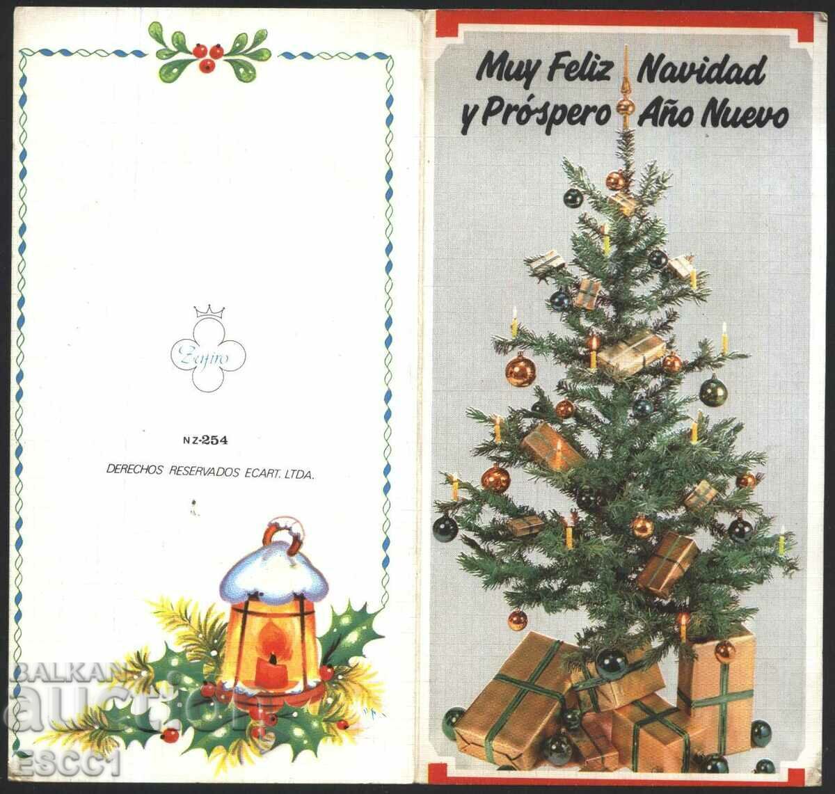 Auction Christmas and New Year's Greeting Card from Spain Auction Christmas and New Year's Greeting Card from Spain