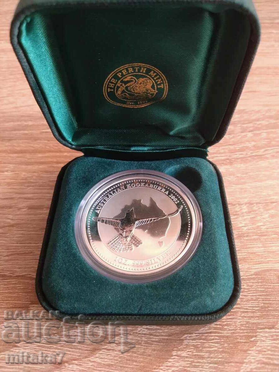 Kookaburra Silver Coin, 1 oz, Αυστραλία, 2002