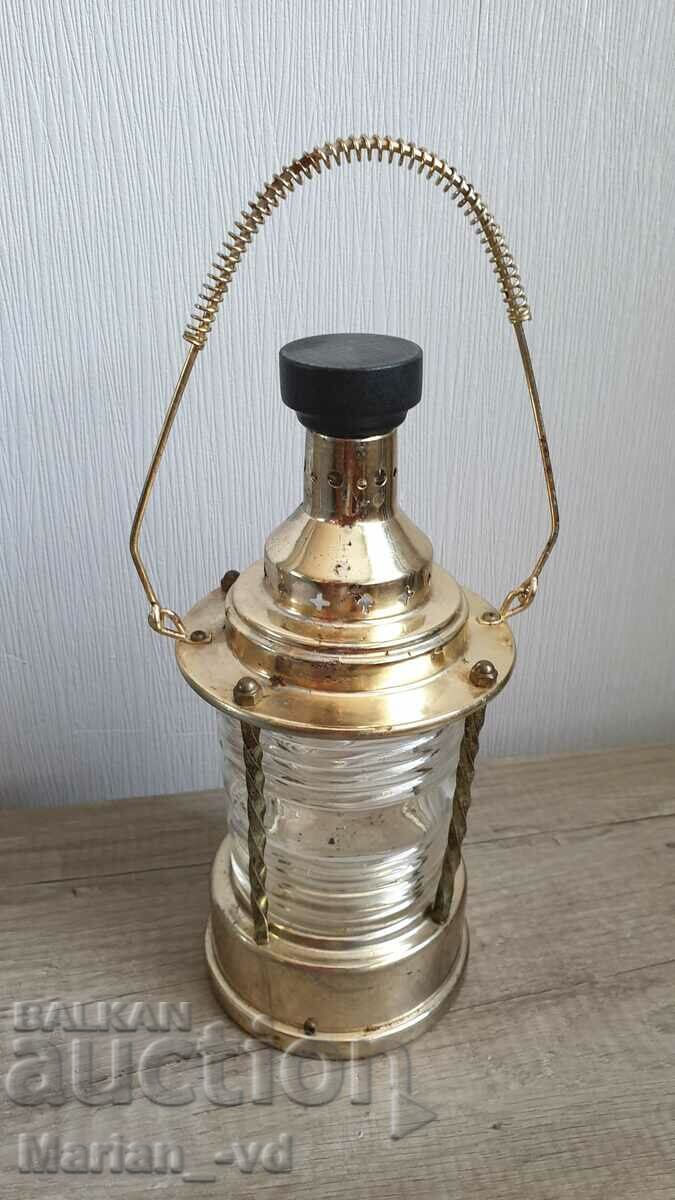Glass alcohol bottle with lantern with price 50.00 BGN | € 25.56 Glass alcohol bottle with lantern with price 50.00 BGN | € 25.56